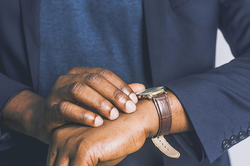 Man checking his watch